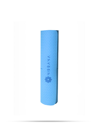 Shop Ignite Single Layer Blue Yoga Mat 4Mm Online | Shop - Yoga Mats only at Nibbana - Your Local Wellness Store