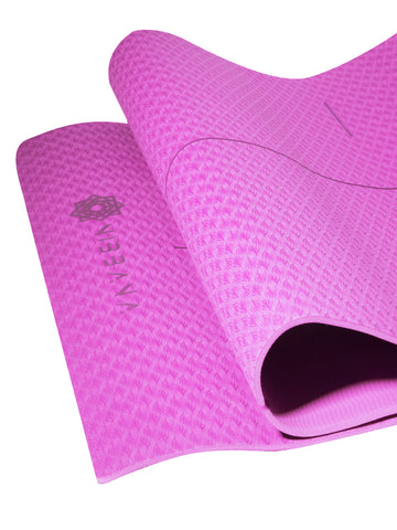 Buy Ignite Single Layer Pink Yoga Mat 4Mm Online | Shop - Yoga Mats only at Nibbana - Your Local Wellness Store