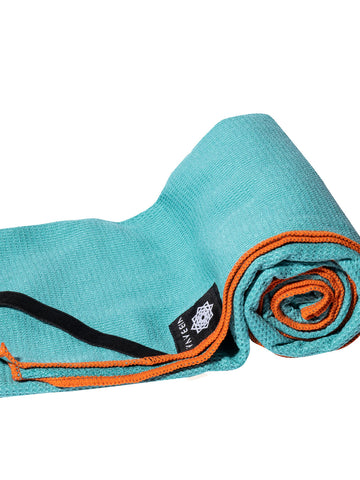 Shop Anchor Grip Yoga Towel Blue Online | Shop - Yoga Towel only at Nibbana - Your Local Wellness Store