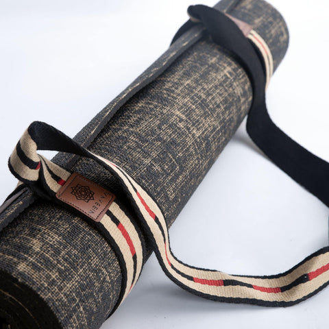 Order Yoga Mat Carry Strap Black Brown Red Online | Shop - Yoga Bags And Carrier only at Nibbana - Your Local Wellness Store
