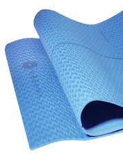 Shop Ignite Single Layer Blue Yoga Mat 4Mm Online | Shop - Yoga Mats only at Nibbana - Your Local Wellness Store