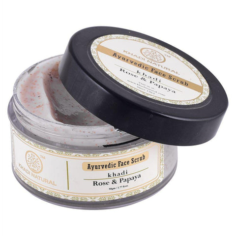 Buy Rose & Papaya Face Scrub Online | Shop - Facepack only at Nibbana - Your Local Wellness Store