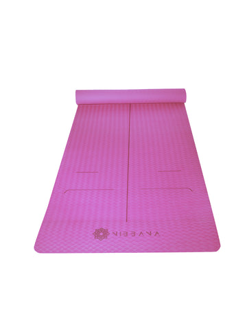 Buy Ignite Single Layer Pink Yoga Mat 4Mm Online | Shop - Yoga Mats only at Nibbana - Your Local Wellness Store