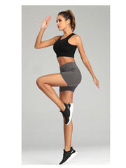 Nibbana Asana Yoga Shorts Grey - NibbanaAU