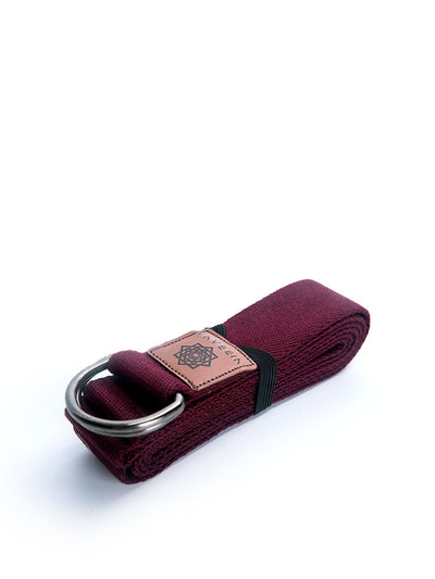 Order Deluxe Yoga Strap Wine Online | Shop - Yoga Strap only at Nibbana - Your Local Wellness Store- 1
