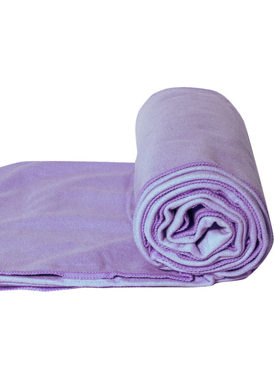 Buy Suede Super Yoga Towel Purple Online | Shop - Yoga Towel only at Nibbana - Your Local Wellness Store