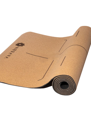 Buy Terra Cork Yoga Mat 5Mm With Guided Lines Online | Shop - Yoga Mats only at Nibbana - Your Local Wellness Store
