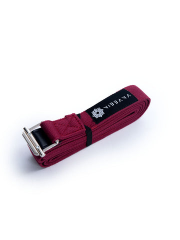 Shop Narrow Yoga Strap Wine Online | Shop - Yoga Strap only at Nibbana - Your Local Wellness Store- 1