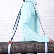 Buy Yoga Mat Carry Strap Blue White Online | Shop - Yoga Bags And Carrier only at Nibbana - Your Local Wellness Store